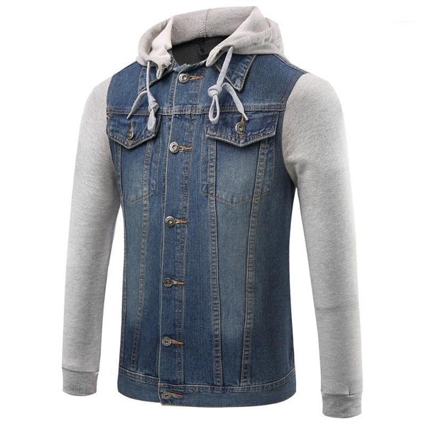 mens denim jackets nice new fashion autumn jeans jackets male sling hooded stitching jacket coats denim coat clothing m-4xl1, Black;brown
mens denim jackets nice new fashion autumn jeans jackets male sling hooded stitching jacket coats denim coat clothing m-4xl1, Black;brown