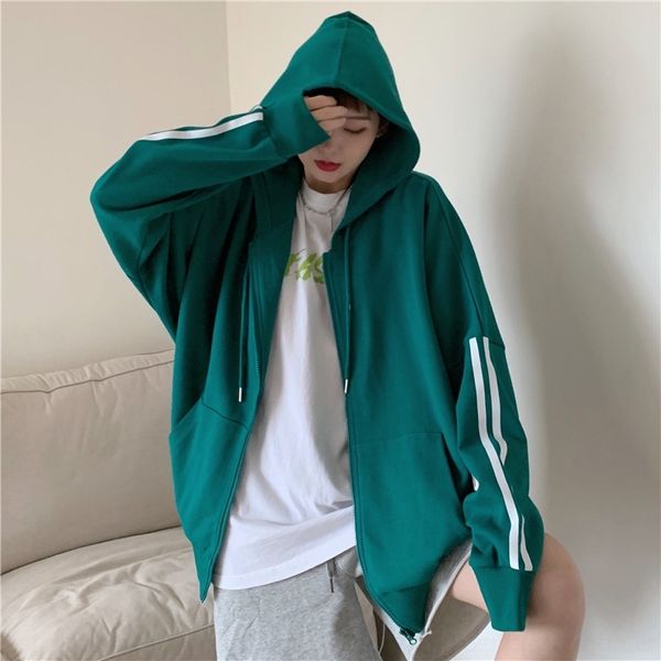 gcjjb cotton 2020 sports new korean zipper loose cardigan women's hooded thin zipper autumn coat student style coat 7sw8o, Black
gcjjb cotton 2020 sports new korean zipper loose cardigan women's hooded thin zipper autumn coat student style coat 7sw8o, Black