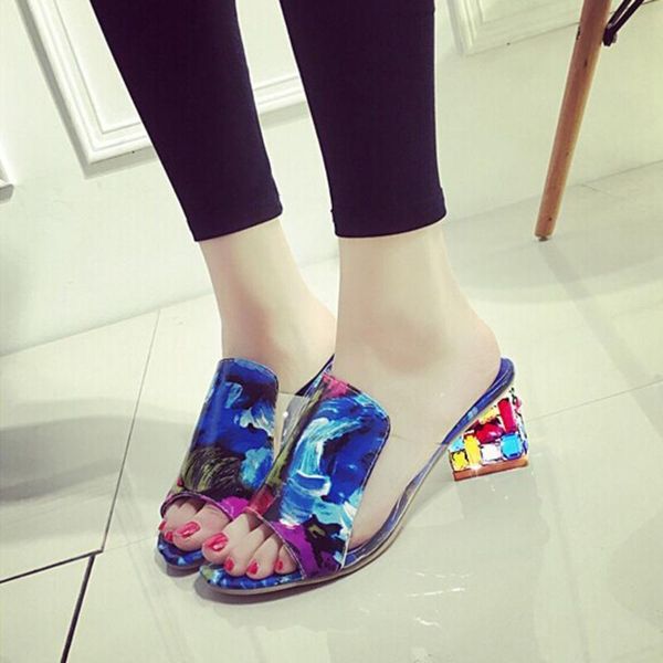 fashion rhinestone sandals women slippers fish head diamond yards summer sandals thick high heels female shoes, Black
fashion rhinestone sandals women slippers fish head diamond yards summer sandals thick high heels female shoes, Black