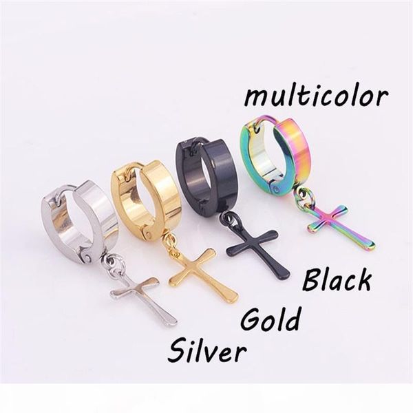 50pcs classic glossy cross earring personality wholesale punk titanium stainless steel hoop earrings with cross for men women, Golden;silver
50pcs classic glossy cross earring personality wholesale punk titanium stainless steel hoop earrings with cross for men women, Golden;silver