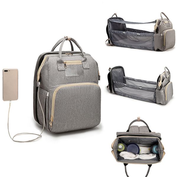 diaper bag multifunctional baby folding bed bags moms and dads usb backpack maternity nursing handbag stroller bag drop shipping 201125
diaper bag multifunctional baby folding bed bags moms and dads usb backpack maternity nursing handbag stroller bag drop shipping 201125