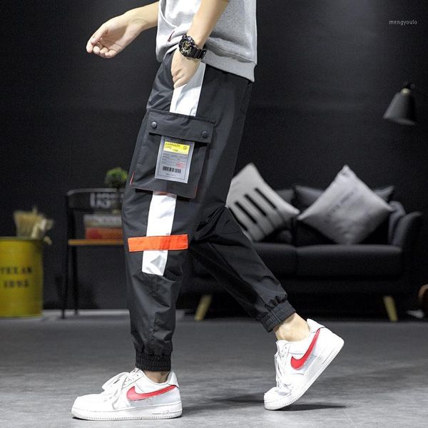 men's overalls hit color oversized youth casual pants 2020 spring and summer men's casual street sports pants hip-hop beam1, Black
men's overalls hit color oversized youth casual pants 2020 spring and summer men's casual street sports pants hip-hop beam1, Black