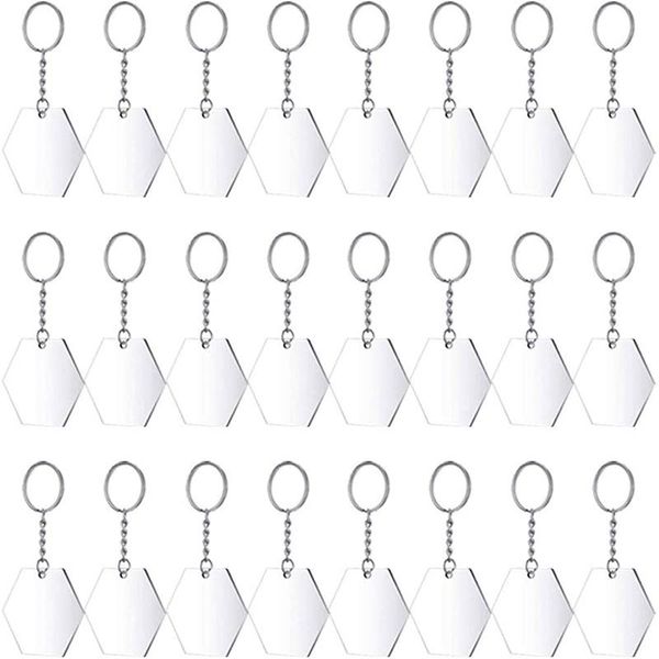 transparent hexagon transparent set discs key chains clear acrylic keychain pendant keyring for diy projects and crafts, Silver
transparent hexagon transparent set discs key chains clear acrylic keychain pendant keyring for diy projects and crafts, Silver