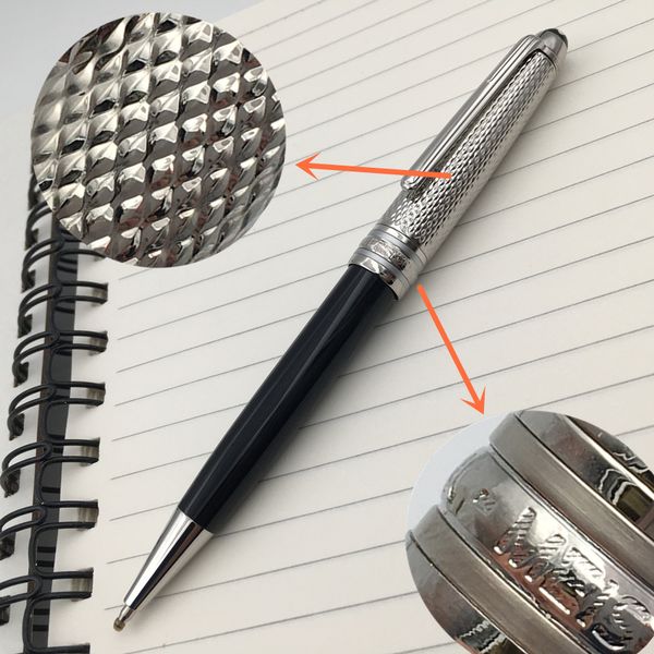 163 silvery engraving 3d pattern trim metal cap with black barrel office business writing pen stainless steel ring serial number ball-point, Blue;orange
163 silvery engraving 3d pattern trim metal cap with black barrel office business writing pen stainless steel ring serial number ball-point, Blue;orange