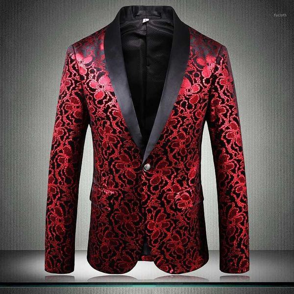 red mens blazer luxury flower printed single breasted prom blazers men slim fit wedding club male blazer and jackets 4xl1, White;black
red mens blazer luxury flower printed single breasted prom blazers men slim fit wedding club male blazer and jackets 4xl1, White;black