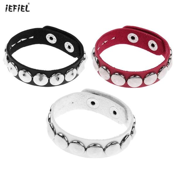 fashion leather bracelet for men women gothic punk studded wristband adjustable snap buttons bracelets party apparel decorations, Golden;silver
fashion leather bracelet for men women gothic punk studded wristband adjustable snap buttons bracelets party apparel decorations, Golden;silver