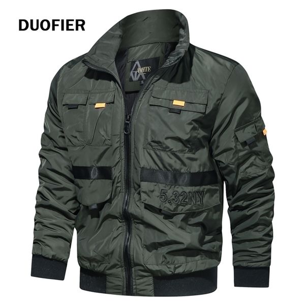 men jackets zipper bomber green coat male windbreaker outdoor military fashion clothing autumn 220121, Black;brown
men jackets zipper bomber green coat male windbreaker outdoor military fashion clothing autumn 220121, Black;brown