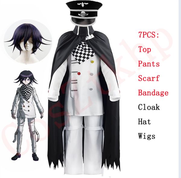 theme costume 7pcs anime danganronpa v3 killing harmony kokichi ouma cosplay costume with wig cloak cosplay outfit full set halloween party, Black;red
theme costume 7pcs anime danganronpa v3 killing harmony kokichi ouma cosplay costume with wig cloak cosplay outfit full set halloween party, Black;red