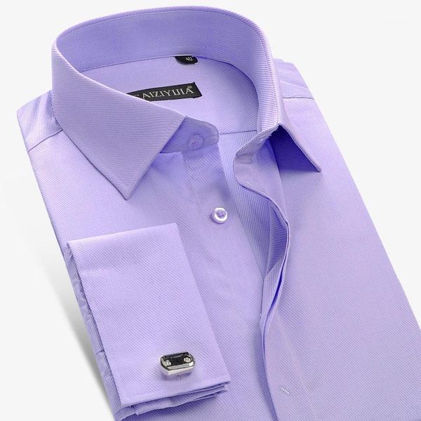 luxury men's long sleeve french cuff dress shirts twill solid color regular fit fashion hidden button formal business work shirt1, White;black
luxury men's long sleeve french cuff dress shirts twill solid color regular fit fashion hidden button formal business work shirt1, White;black