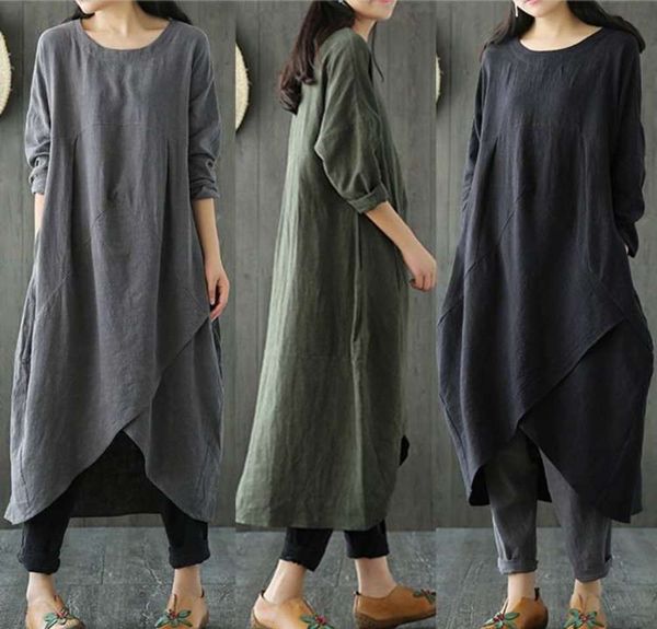 women's 2019 new spring and large summer national style with shoulder sleeve cotton linen loose show thin dress, White
women's 2019 new spring and large summer national style with shoulder sleeve cotton linen loose show thin dress, White