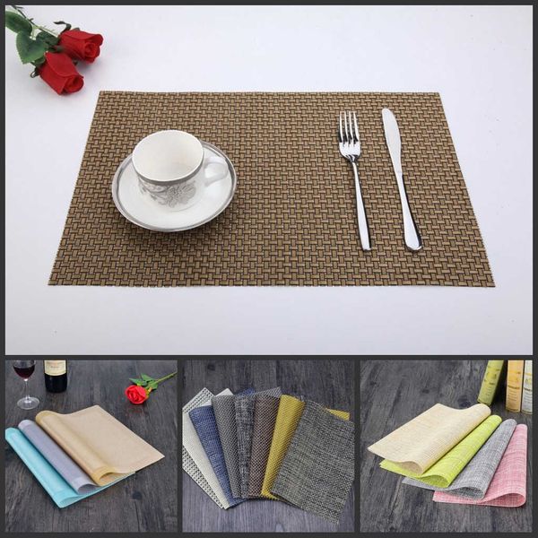 dining placemats table tableware pad washable pvc heat insulation coffee tea place mat
dining placemats table tableware pad washable pvc heat insulation coffee tea place mat