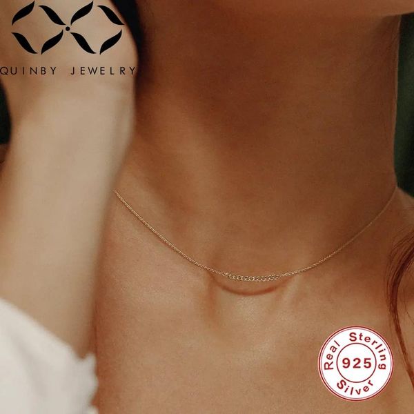 quinby 925 sterling silver european and american fashion new product individuality creative oval chain necklace women
quinby 925 sterling silver european and american fashion new product individuality creative oval chain necklace women