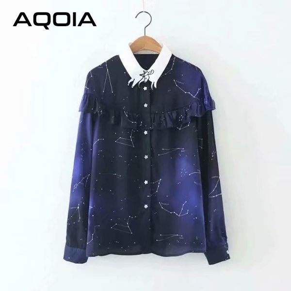 aqoia streetwear long sleeve constellation print ladies chiffon shirts ruffles star button women blouse spring clothing y200828, White
aqoia streetwear long sleeve constellation print ladies chiffon shirts ruffles star button women blouse spring clothing y200828, White
