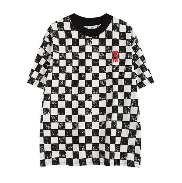 2022am summer luxury white t shirt for men women tee short sleeve hip hop plaid red heart embroidery t-shirts, White;black
2022am summer luxury white t shirt for men women tee short sleeve hip hop plaid red heart embroidery t-shirts, White;black