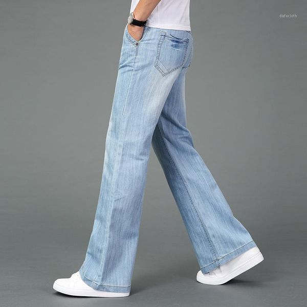 2020 new summer thin fabric men's casual boot cut jeans business big straight pants plus size trousers1, Blue
2020 new summer thin fabric men's casual boot cut jeans business big straight pants plus size trousers1, Blue