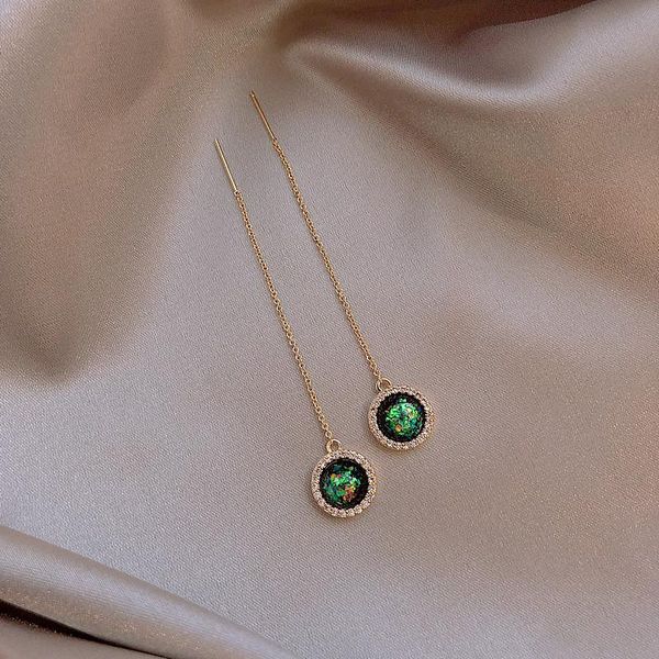 classic luxury cubic zirconia green natural stone pendant earrings for women bridal wedding crystal earrings jewelry gift, Silver
classic luxury cubic zirconia green natural stone pendant earrings for women bridal wedding crystal earrings jewelry gift, Silver