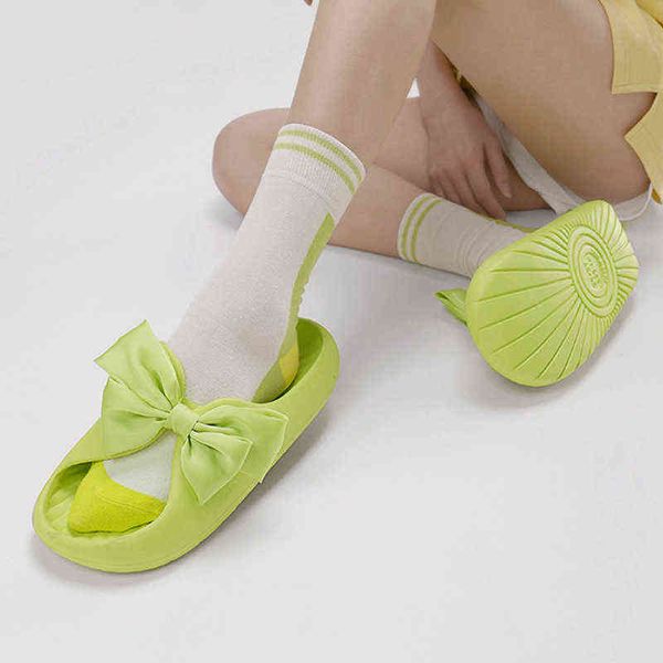 2022 summer womens slippers sweet bow-knot outdoor beach slides flat heel soft eva open toe indoor bathroom anti-slip flip flops y220214, Black
2022 summer womens slippers sweet bow-knot outdoor beach slides flat heel soft eva open toe indoor bathroom anti-slip flip flops y220214, Black