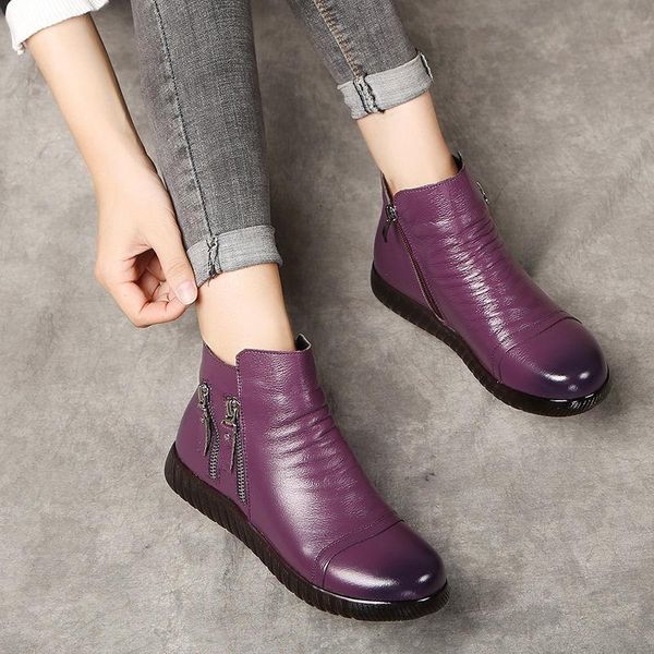 boots 2021 genuine leather ankle for women winter outdoor shoes female fur snow, Black
boots 2021 genuine leather ankle for women winter outdoor shoes female fur snow, Black