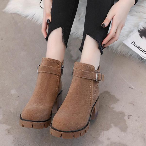 boots women autumn winter classic zipper snow ankle suede warm shoes botas mujer, Black
boots women autumn winter classic zipper snow ankle suede warm shoes botas mujer, Black