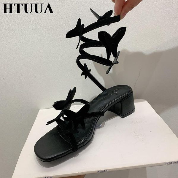 htuua design butterfly ankle strap women sandal summer shoes woman narrow band square heel gladiator sandals sx41031, Black
htuua design butterfly ankle strap women sandal summer shoes woman narrow band square heel gladiator sandals sx41031, Black
