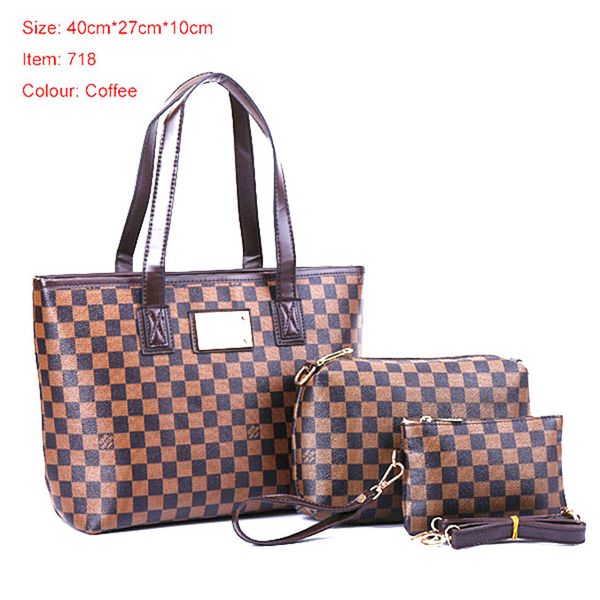 christmas three-piece luxurys women bags bag lady designer 2020 bag tote set handbag famous channel selling qkexx, Brown;gray
christmas three-piece luxurys women bags bag lady designer 2020 bag tote set handbag famous channel selling qkexx, Brown;gray