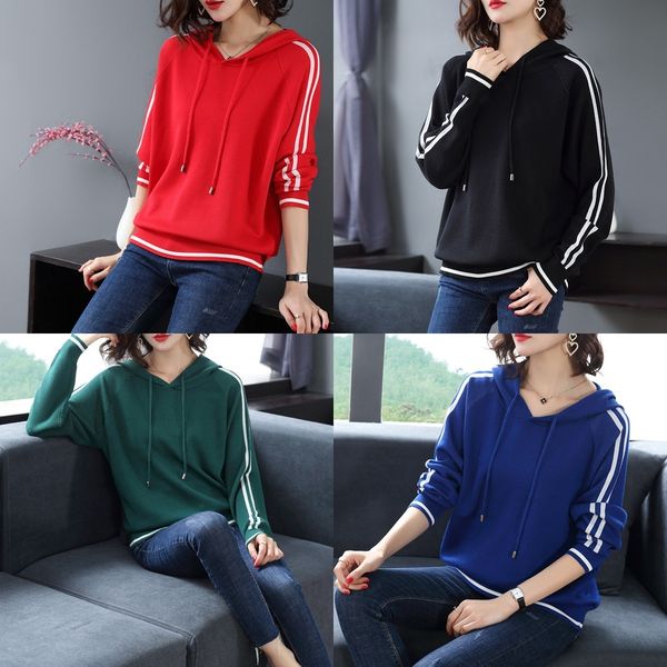 t04k8 hooded women's early autumn sweatersweater sweater clothing 2020 new and spring women's sleeve short loose korean style long, Black
t04k8 hooded women's early autumn sweatersweater sweater clothing 2020 new and spring women's sleeve short loose korean style long, Black