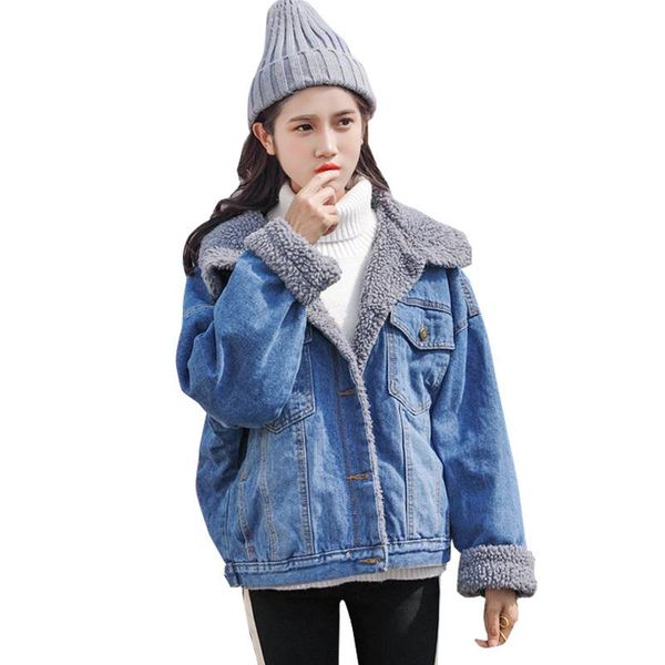 women's jackets denim winter woman casual warm jacket long ladies fashion v-neck single-breasted female hooded loose coat c 820, Black;brown
women's jackets denim winter woman casual warm jacket long ladies fashion v-neck single-breasted female hooded loose coat c 820, Black;brown