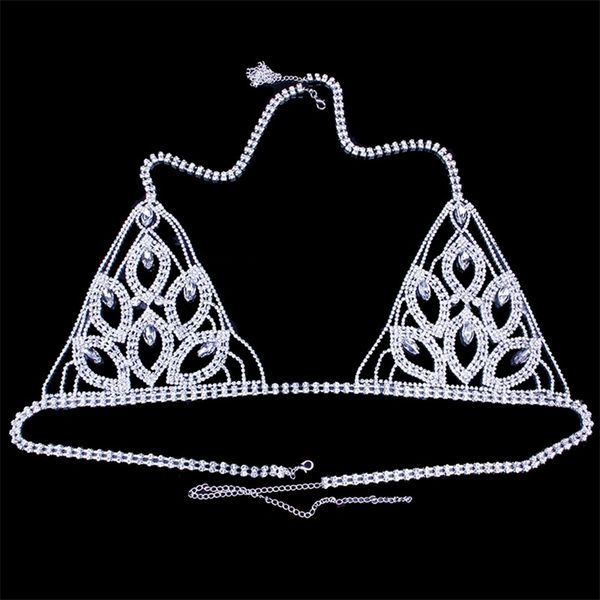 new design leaf rhinestone underwear women panties bra set luxury crystal body chain bra bikini transparent panties thong t200508, Silver
new design leaf rhinestone underwear women panties bra set luxury crystal body chain bra bikini transparent panties thong t200508, Silver