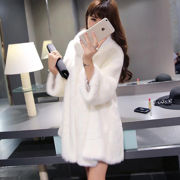 women's fur & faux women coat jacket winter female 2021 autumn three quarter sleeves, Black
women's fur & faux women coat jacket winter female 2021 autumn three quarter sleeves, Black