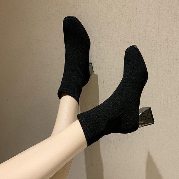 knitted sock boots heels women elasticity high heel black ankle boots women shoes winter metal heel knit booties woman 2020
knitted sock boots heels women elasticity high heel black ankle boots women shoes winter metal heel knit booties woman 2020