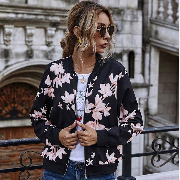 2021 autumn women's jackets vintage floral print long sleeve slim casual zipper female jacket office lady short chaqueta mujer, Black;brown
2021 autumn women's jackets vintage floral print long sleeve slim casual zipper female jacket office lady short chaqueta mujer, Black;brown