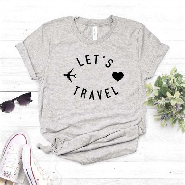 lets travel women tshirt cotton casual funny t shirt gift for lady yong girl tee 6 color street drop ship s, White
lets travel women tshirt cotton casual funny t shirt gift for lady yong girl tee 6 color street drop ship s, White