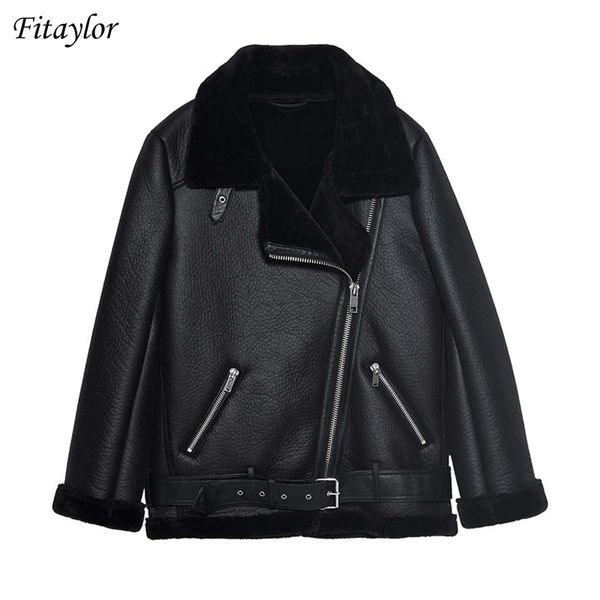 fitaylor winter faux lamb leather jacket women faux leather lambs wool fur collar suede jacket coats female warm thick outerwearx1016, Black;brown
fitaylor winter faux lamb leather jacket women faux leather lambs wool fur collar suede jacket coats female warm thick outerwearx1016, Black;brown