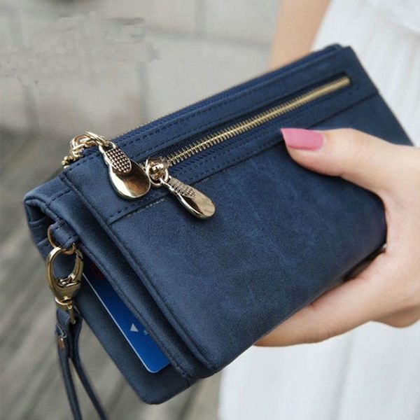 fashion wallet leather double zipper coin phone pocket ladies purse clutch women wallets card holder wristlet handbag w070
fashion wallet leather double zipper coin phone pocket ladies purse clutch women wallets card holder wristlet handbag w070