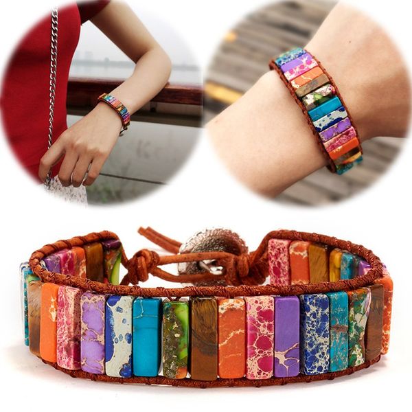 hand woven single layer colorful natural imperial stone bracelet creative national style simple bracelet wholesale, Black 
hand woven single layer colorful natural imperial stone bracelet creative national style simple bracelet wholesale, Black