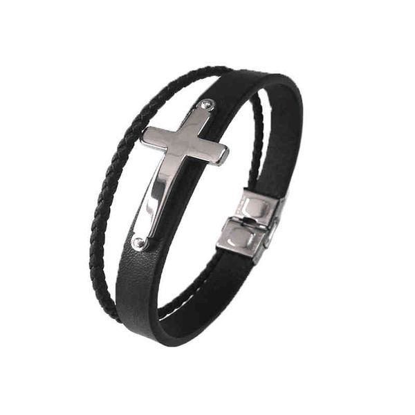 stainls steel buckle braided leather bracelets friend gift christ guitar casual black handmade leather cross bracelet for men, Golden;silver
stainls steel buckle braided leather bracelets friend gift christ guitar casual black handmade leather cross bracelet for men, Golden;silver