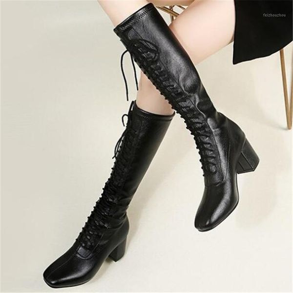 long boot women botas mujer 2020 botines bota feminina fashion winter boots black lace-up women shoes knee high boots size 35-401
long boot women botas mujer 2020 botines bota feminina fashion winter boots black lace-up women shoes knee high boots size 35-401