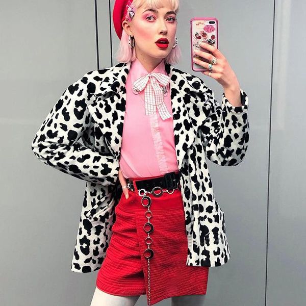women's suits & blazers women coat long clothes fall/winter coats full sleeve v-collar cow plush suit blazer feminino, White;black
women's suits & blazers women coat long clothes fall/winter coats full sleeve v-collar cow plush suit blazer feminino, White;black