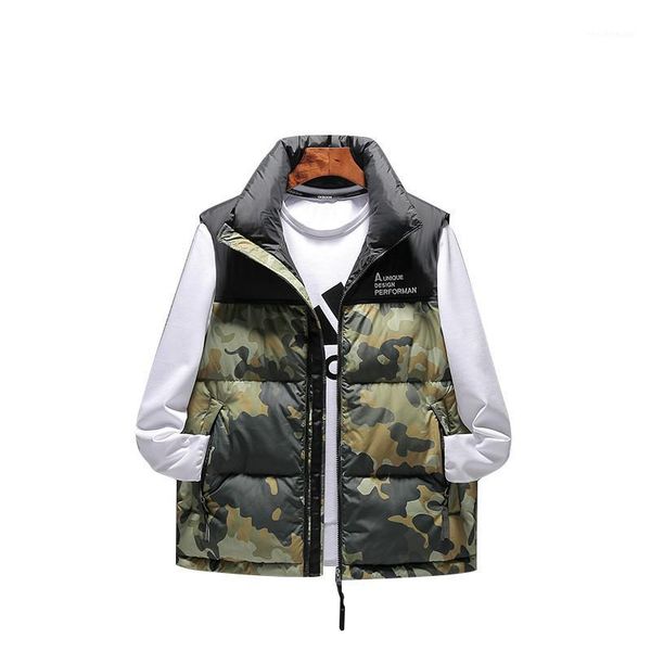new brand men down vest cotton sleeveless jacket winter men's waistcoat fashion stand collar youth popular vest1, Black
new brand men down vest cotton sleeveless jacket winter men's waistcoat fashion stand collar youth popular vest1, Black