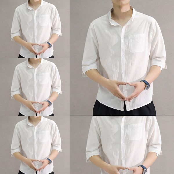 yknaw shirt 2020 summer new shadowless wall large size men's chinese style short linenshirt linen men's cotton sleeve cotton linen, Black
yknaw shirt 2020 summer new shadowless wall large size men's chinese style short linenshirt linen men's cotton sleeve cotton linen, Black