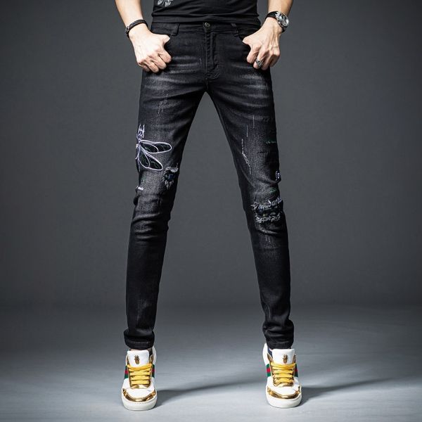 hu8cw fashion autumn winter new brand men's 2020 jeans embroidered hole slim fit small feet casual casual jeansjeans and jeanspants t s, Blue
hu8cw fashion autumn winter new brand men's 2020 jeans embroidered hole slim fit small feet casual casual jeansjeans and jeanspants t s, Blue