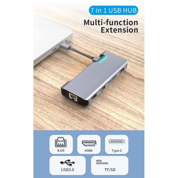 beesclover multifunction 7 in 1 usb c hub type c to hdmi pd rj45 metal adapter dock hub type-c to usb3.0 sd tf hdmi pd rj45 r57
beesclover multifunction 7 in 1 usb c hub type c to hdmi pd rj45 metal adapter dock hub type-c to usb3.0 sd tf hdmi pd rj45 r57
