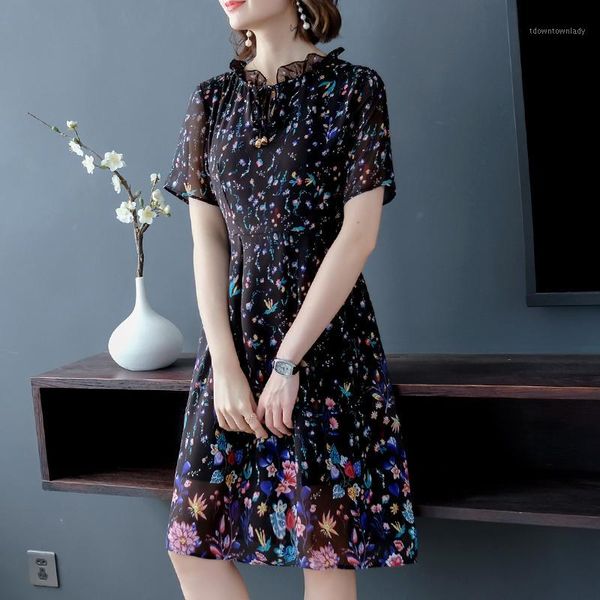 casual dresses print short sleeve women dress summer spring lavender black 20761, Black;gray
casual dresses print short sleeve women dress summer spring lavender black 20761, Black;gray