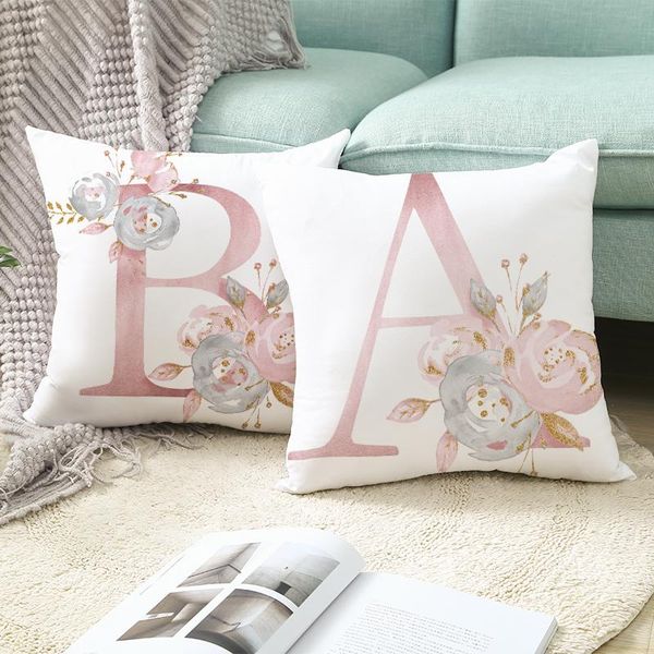fuwatacchi pink a-z letter printed pillow case floral decorative 26pcs alphabet p cushion cover for home car pillowcase
fuwatacchi pink a-z letter printed pillow case floral decorative 26pcs alphabet p cushion cover for home car pillowcase
