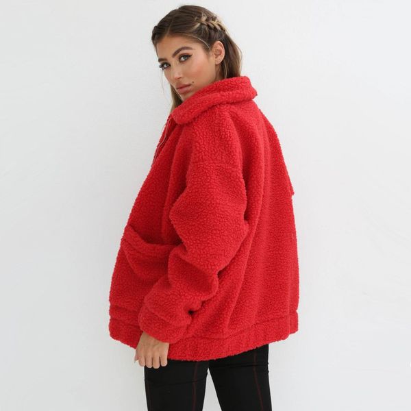teddy coat women winter jacket fluffy fashion streetwear jackets zipper thick casual plus size faux fur female warm coat 201209, Black
teddy coat women winter jacket fluffy fashion streetwear jackets zipper thick casual plus size faux fur female warm coat 201209, Black