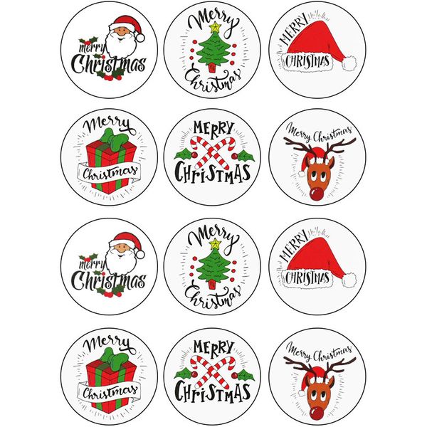 120pcs merry stickers round sealing label diy christmas gift decorations baking packaging stationery sticker
120pcs merry stickers round sealing label diy christmas gift decorations baking packaging stationery sticker