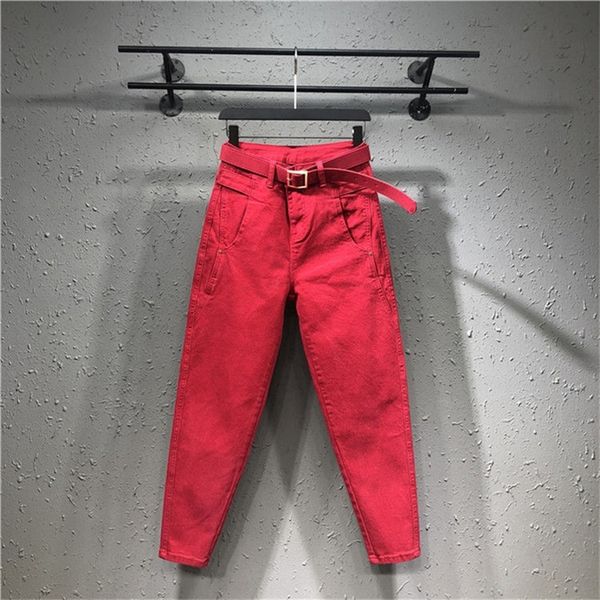 spring summer new fashion women loose casual high waist white jeans femme cotton denim ankle-length harem pants s984 201225, Blue
spring summer new fashion women loose casual high waist white jeans femme cotton denim ankle-length harem pants s984 201225, Blue