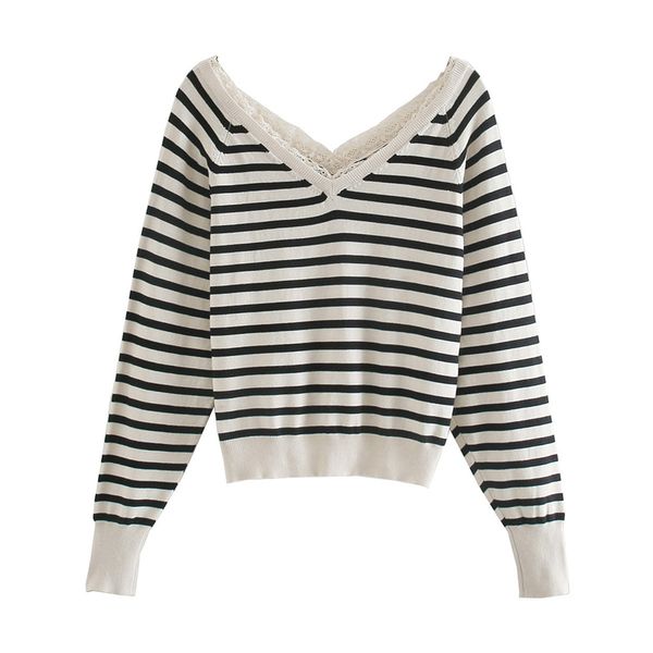 2021 new elegant women lace v-neck sweaters 2021 fashion ladies knitted streetwear female puff sleeve pullovers lwef, White;black
2021 new elegant women lace v-neck sweaters 2021 fashion ladies knitted streetwear female puff sleeve pullovers lwef, White;black