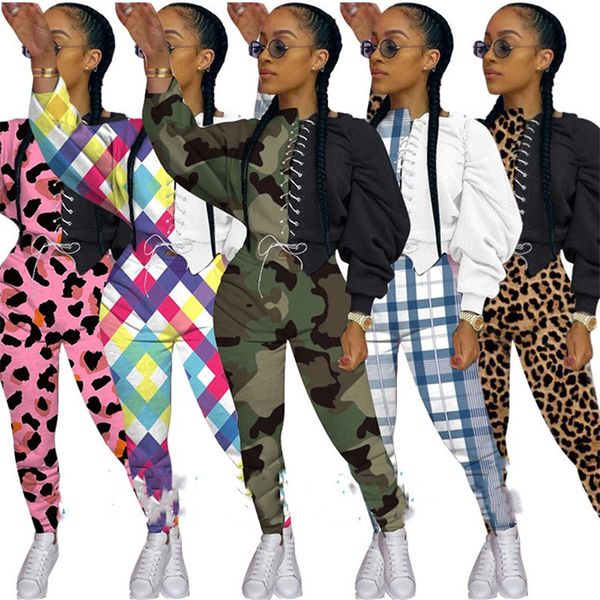 2020 женского bodysuit tracksuit камуфляжа леопарда из двух частей ремешка конструкторы crop футболки пуловер legging брюки outfit sportwear, White
2020 женского bodysuit tracksuit камуфляжа леопарда из двух частей ремешка конструкторы crop футболки пуловер legging брюки outfit sportwear, White