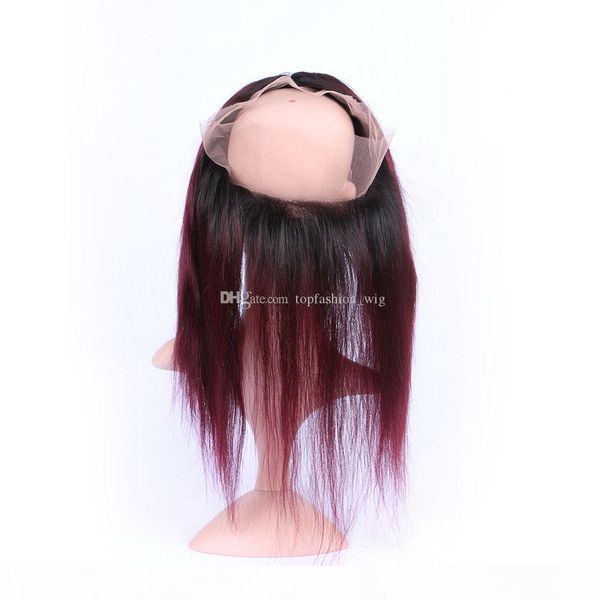 360 lace frontal 22.5*4*2'' lace band brazilian virgin remy human hair 99j burgundy silky straight with baby hair around, Black;brown
360 lace frontal 22.5*4*2'' lace band brazilian virgin remy human hair 99j burgundy silky straight with baby hair around, Black;brown